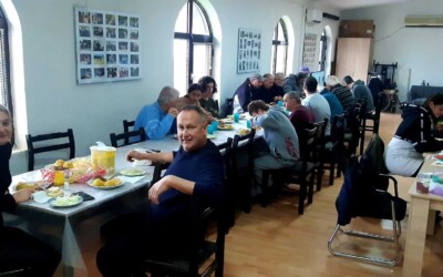 Заеднички ручек со корисниците